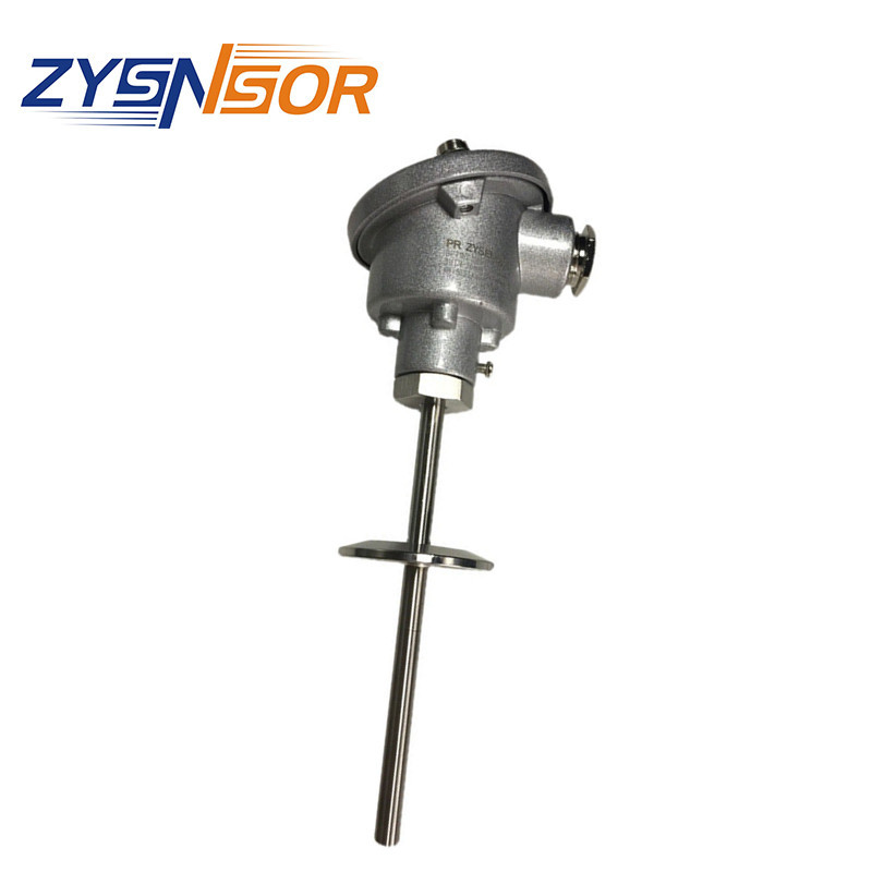 ZYSNSOR温度传感器R4系列 管径管长温度可选购50.5卡盘带PR变送器
