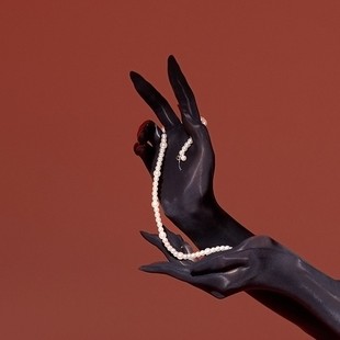 Lin Lin Ting's Sexy Hand Silk Ultra-Thin Five-Finger Stockings Gloves Silky Sexy High Elastic Oily High Density Oily Soft 3060