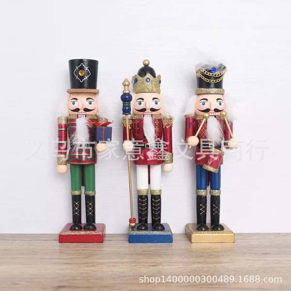 Christmas Gift Ornaments 25CM Nutcracker Nutcracker Wood Soldier