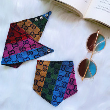 潮牌宠物口水巾狗狗三角巾猫咪围兜大中小犬围脖法斗泰迪柯基围巾