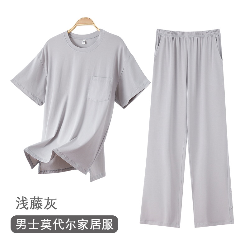 714 남자 밝은 등나무 회색 [크루 넥 바지]