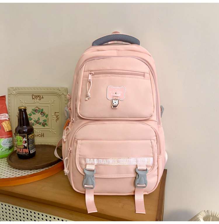 Exquisite schoolbag, large-capacity lightweight backpack for both men and women, backpack for 2024 junior high school, senior high school and college students, for commuting undefined
