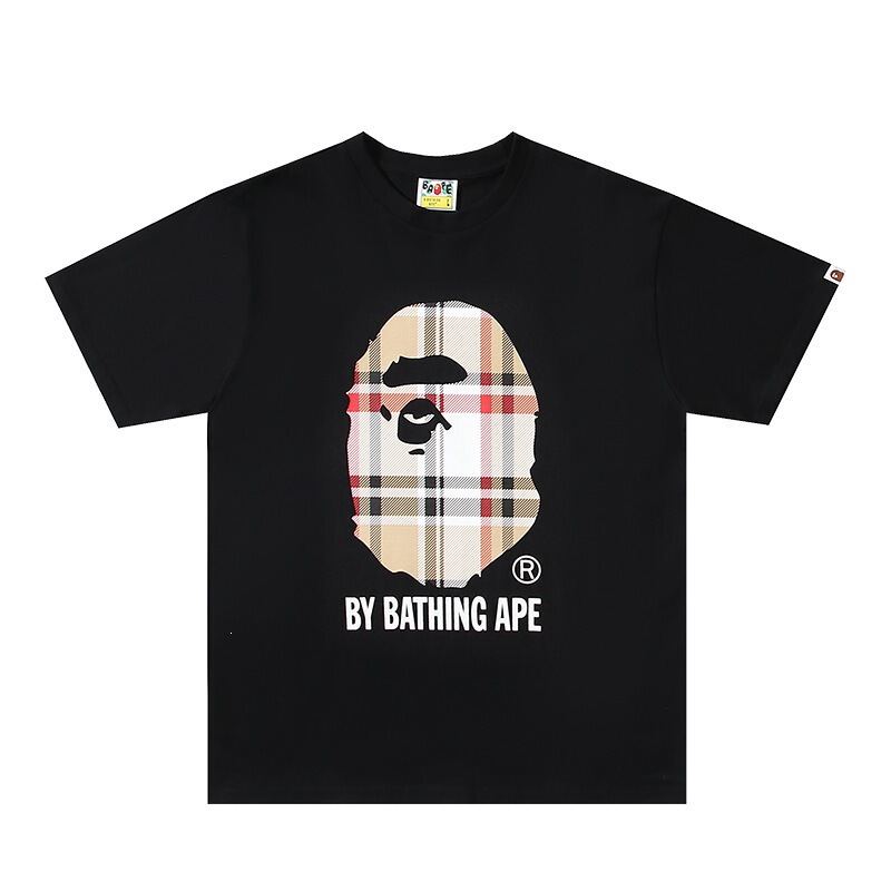 26 Cross-Border Trendy Brand Independent Website Bape Summer Hot-Selling Pure Cotton Short-Sleeve T-Shirt with Loose Ape Head Design for Men and Women Couples 26 Cross-Border Trendy Brand Independent Website Bape Summer Hot-Selling Pure Cotton Short-Sleeve T-Shirt with Loose Ape Head Design for Men and Women Couples