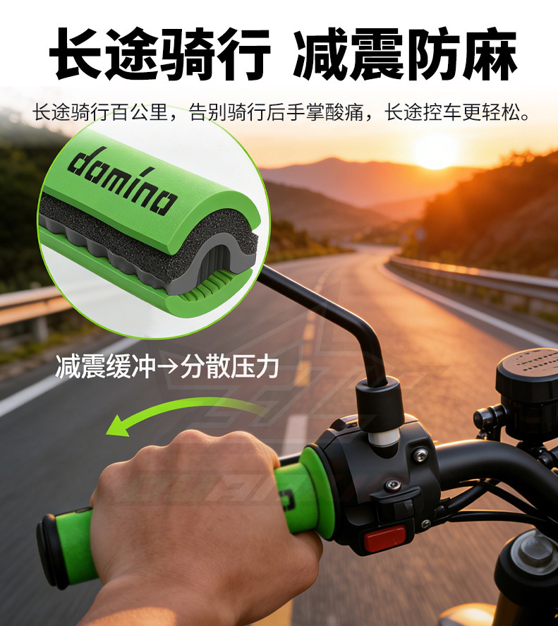 Motorcycle Universal Accessories Modified Handlebar Grips Off-Road Vehicle Anti-Slip Grips A450 Handlebar Grips Factory Direct Sales Cross-Border