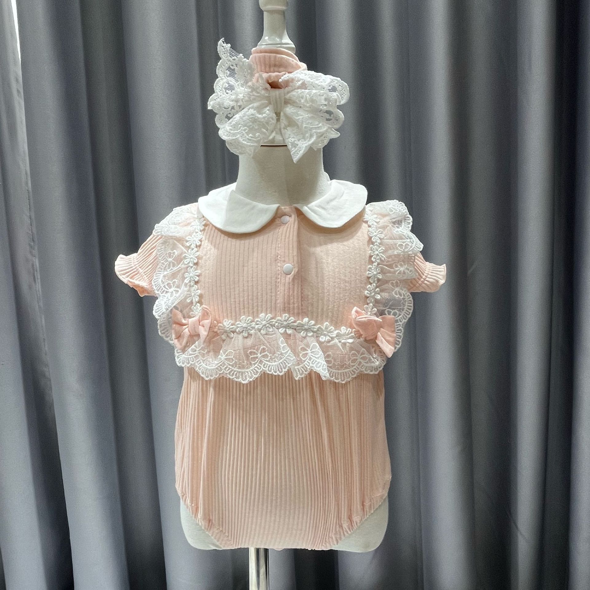 Mono de Primavera y Otoño para Niña, Estilo Coreano, Dulce, de Manga Larga, Estilo Princesa, Ropa para Bebés