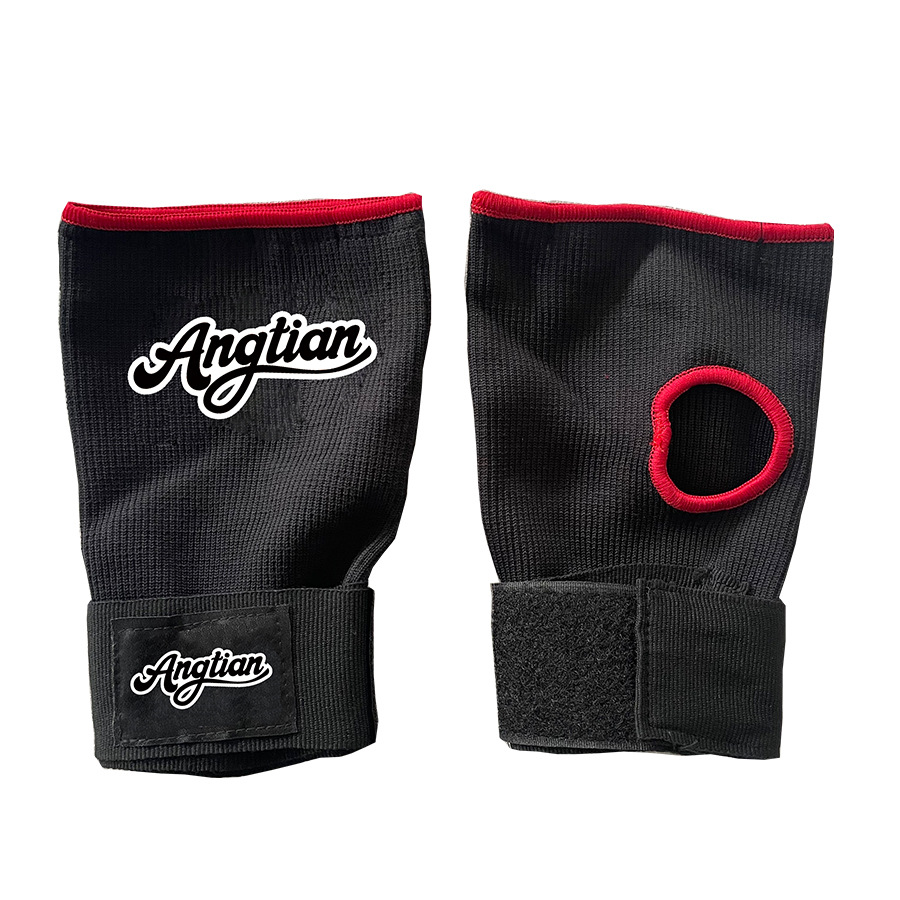 Fábrica Angtian guantes de gel de punto medio dedo guantes de boxeo de entrenamiento de lucha