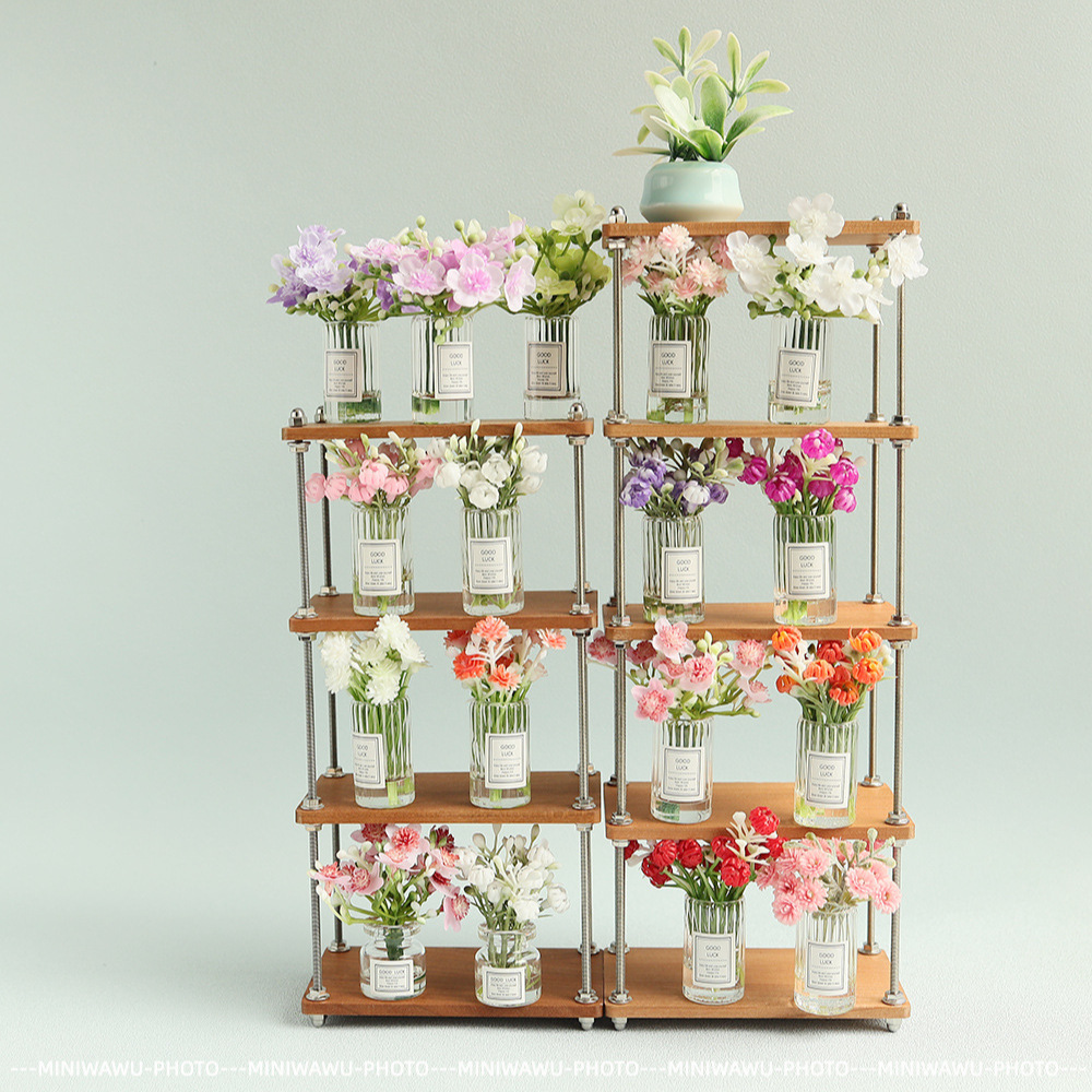 [Actualización] 6 puntos 8 OB11 bJD BLYTHE casa de muñecas mini miniatura modelo accesorios jarrón jazmín