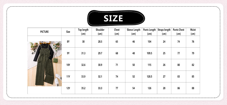 Girls' overalls set Korean version autumn and winter new item, mid size sleeved knitted sweater long pants two-piece_voghion.com
