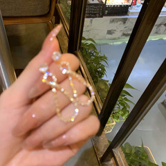 敲美！女神耳环2025年新款潮超仙网红气质长款水钻耳钉个性耳坠女