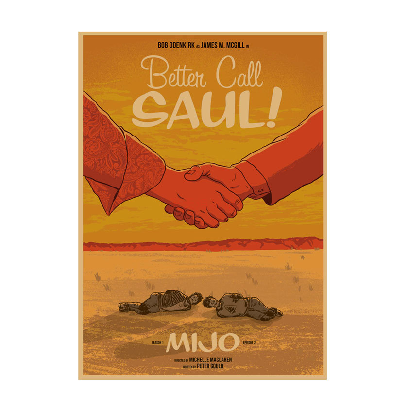 American TV coqueta abogado Better Call Saul poster Bar Cafe Kraft papel decorativo pintura de pared 542