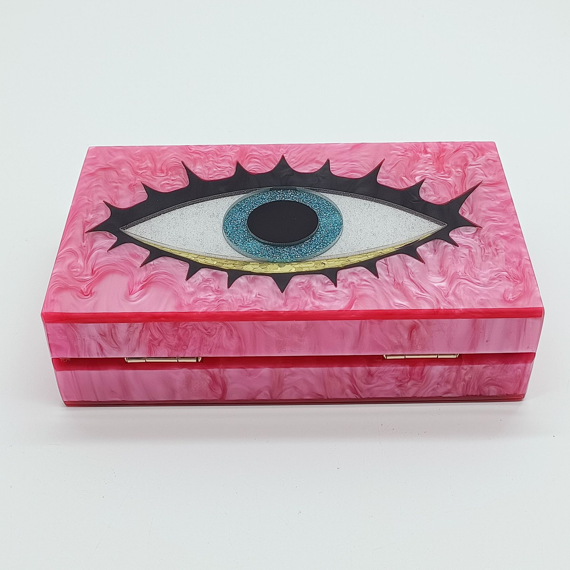 Sac bandoulière léger et luxueux en acrylique avec chaîne et motif serpent, idéal pour les soirées et le quotidien. Pochette/sac à bandoulière avec chaîne._voghion.com