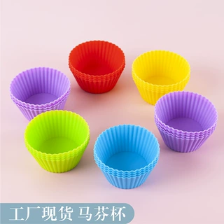 亚马逊现货硅胶蛋糕杯食品级耐高温7CM小蛋糕蛋挞玛芬杯烘焙模具