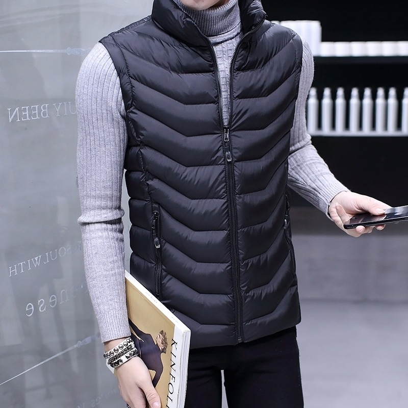 Abajo Chaleco de algodón de los hombres de otoño e invierno abrigo coreano de moda estudiante de otoño nuevo chaleco de los hombres chaleco caliente