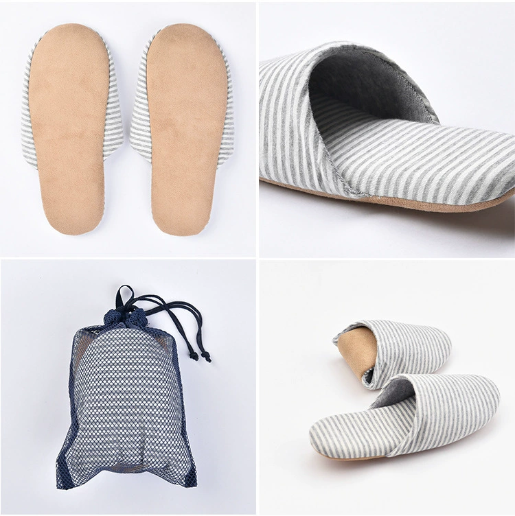 Хорошие хлопковые тапочки в японском стиле без принта, складная Мужская и женская домашняя обувь, тонкая подошва, портативная дорожная гостиница