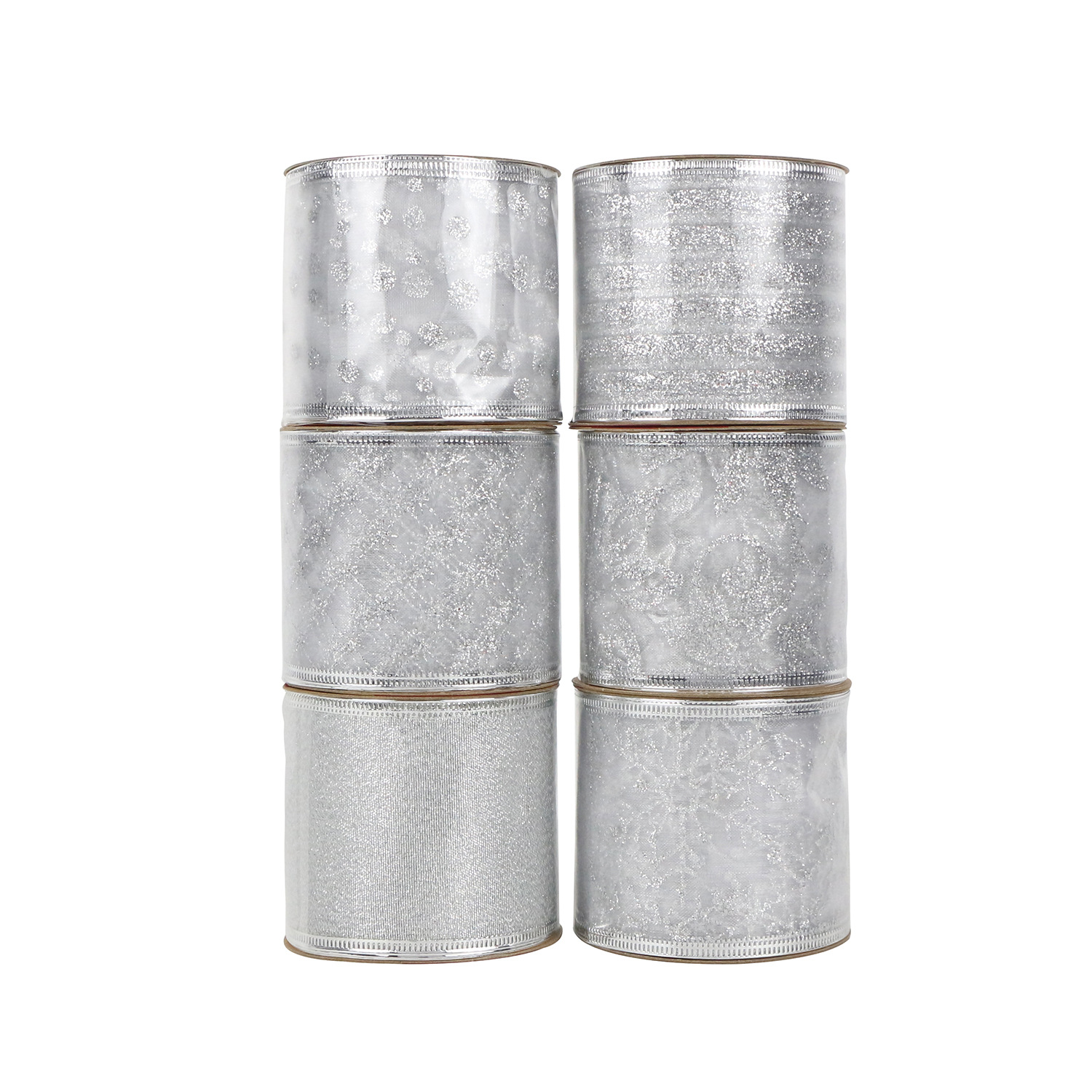 En stock al por mayor decoración de Navidad a la parrilla de hierro Borde de alambre cinta DIY accesorios de cinta de arco embalaje de regalo de Navidad