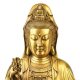 Copper Sitting Lotus Guanyin Ornaments Brass Guanyin Bodhisattva Buddha Statues Ornaments Home Home Guanyin Empress Send Son