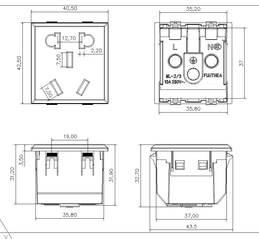 ��ʽǶ��ʽ10A�������������GB����С����������ac��Դ����