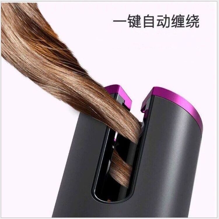 Rizador de pelo de doble uso para fabricantes internacionales, rizador de pelo inalámbrico pequeño para uso doméstico, totalmente automático, para cabello húmedo y seco, inalámbrico y portátil