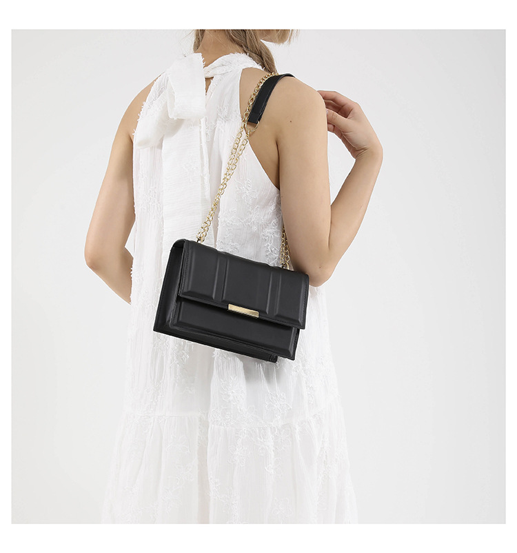 Cross-border commuting small square bag, retro chain single-shoulder bag, Korean version crossbody bag, new autumn/winter 2024 collection, women's bag undefined