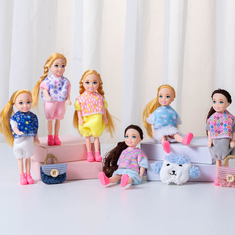 5inch Cross-Border Chelsea Sweet Barbie Doll Reborn Bjd Simulation Little Kelly Doll Girl Toy