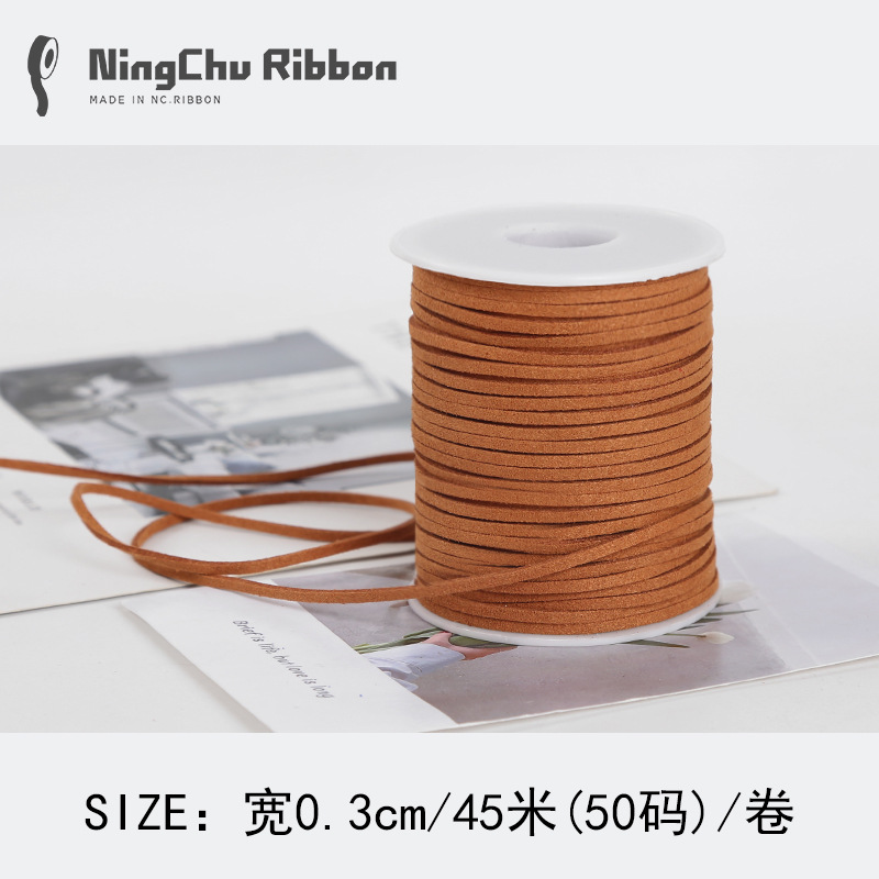 Coreano terciopelo deerskin cuerda floral terciopelo cinta ramo fresco cinta DIY regalo vaca cadena regalo decoración de la torta