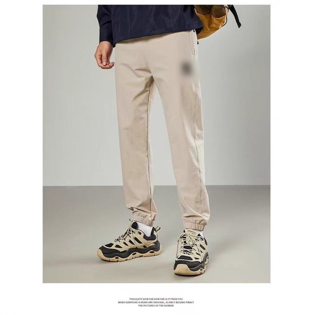 Korean Style Spring and Autumn New Men's Jogger Casual Cargo Pants Versatile Quick-Dry Thin Long Pants for Men and Women