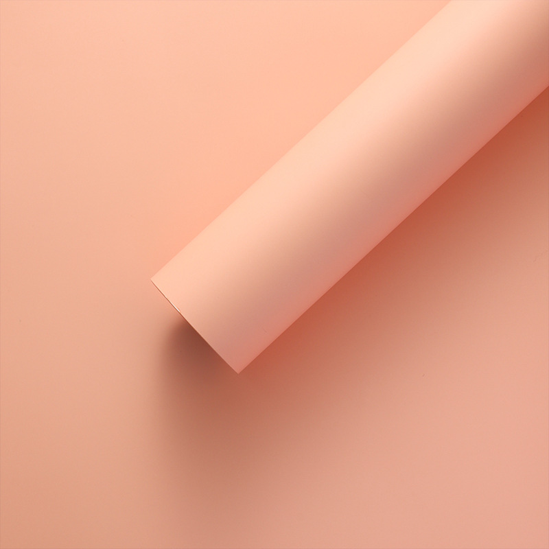 Nuevo paquete de ramo de flores 8.5 seda elegante viento de niebla matte papel de embalaje impermeable espesado papel de color sólido florista