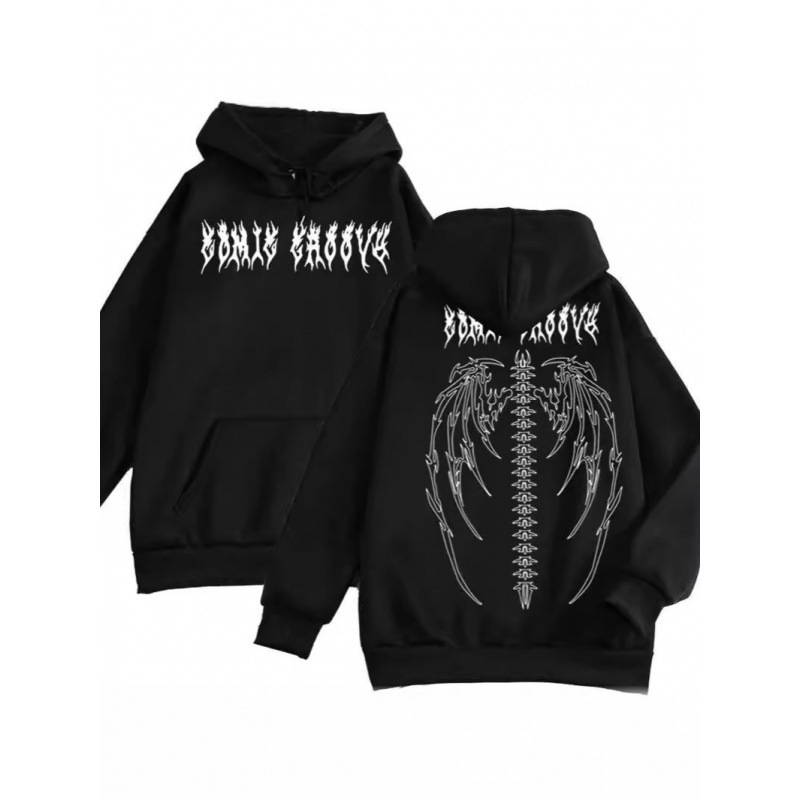 2026 Gothic Y2K Hooded Skull Wings Hoodie Top Hip Hop Women's Long Sleeve Sweatshirt Pullover 2026 Gothic Y2K Hooded Skull Wings Hoodie Top Hip Hop Women's Long Sleeve Sweatshirt Pullover