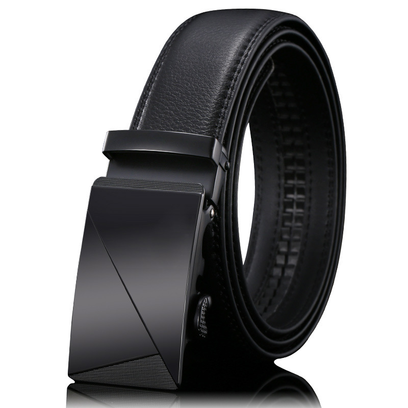 Men's Genuine Leather Automatic Buckle Luxury Belt Wholesale Simple Versatile Denim Belt Manufacturer