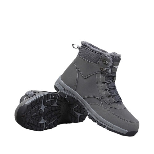 Direct Sales Outdoor Winter Couple Fleece Lined Thick Heated High Top Cotton Snow Boots Durable