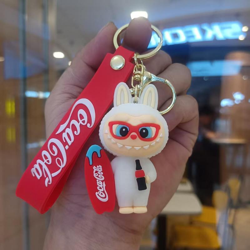 クリエイティブホットスタイルラブブキーホルダー漫画リトルシープペンダントおもちゃベビーグラバーかわいいキーチェーンリング卸売|undefined