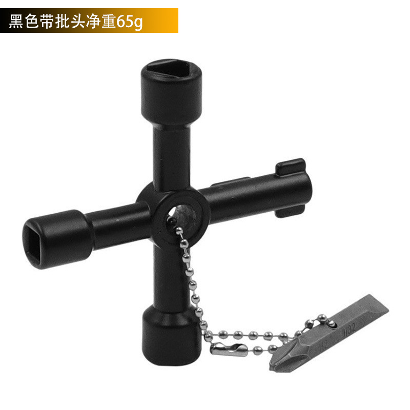 多規格の十字の形の電気制御の箱の中の三角の鍵のレンチのエレベーターのドアの水道メーターのバルブの四角い穴の丸穴のヘッド|undefined