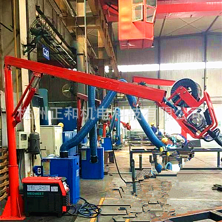 焊接空间臂悬臂送丝机助力臂焊机株洲正和分体液压吸气罩式焊接臂