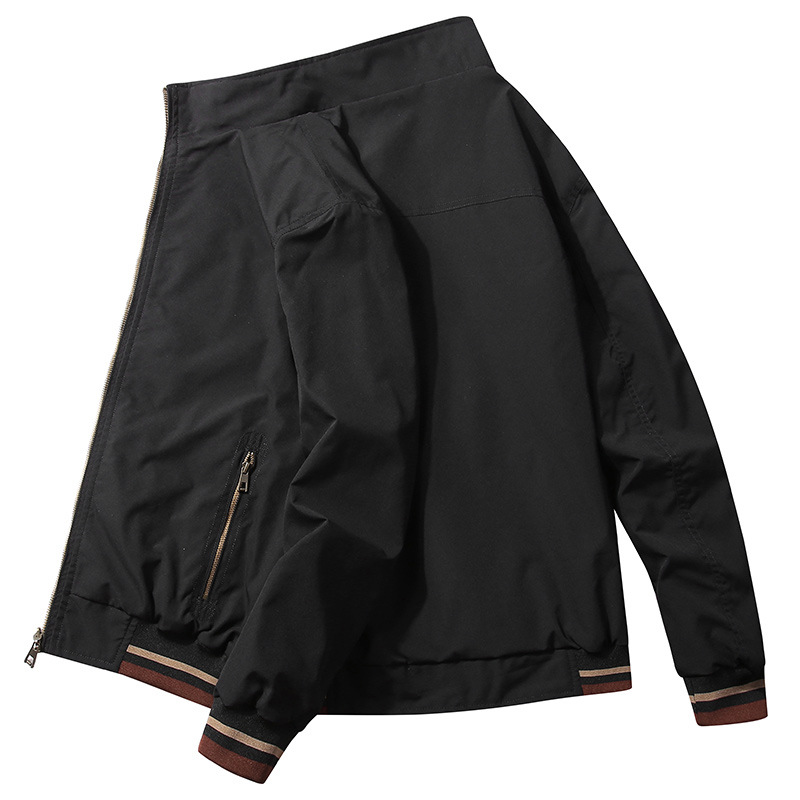 Men's Double-sided Winter Jacket With Stand-up Collar Casual Coat_voghion.com