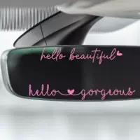 Amazon Горячая продажа Hello Beautiful автомобиль зеркало заднего вида наклейка зеркало заднего вида женская декоративная наклейка