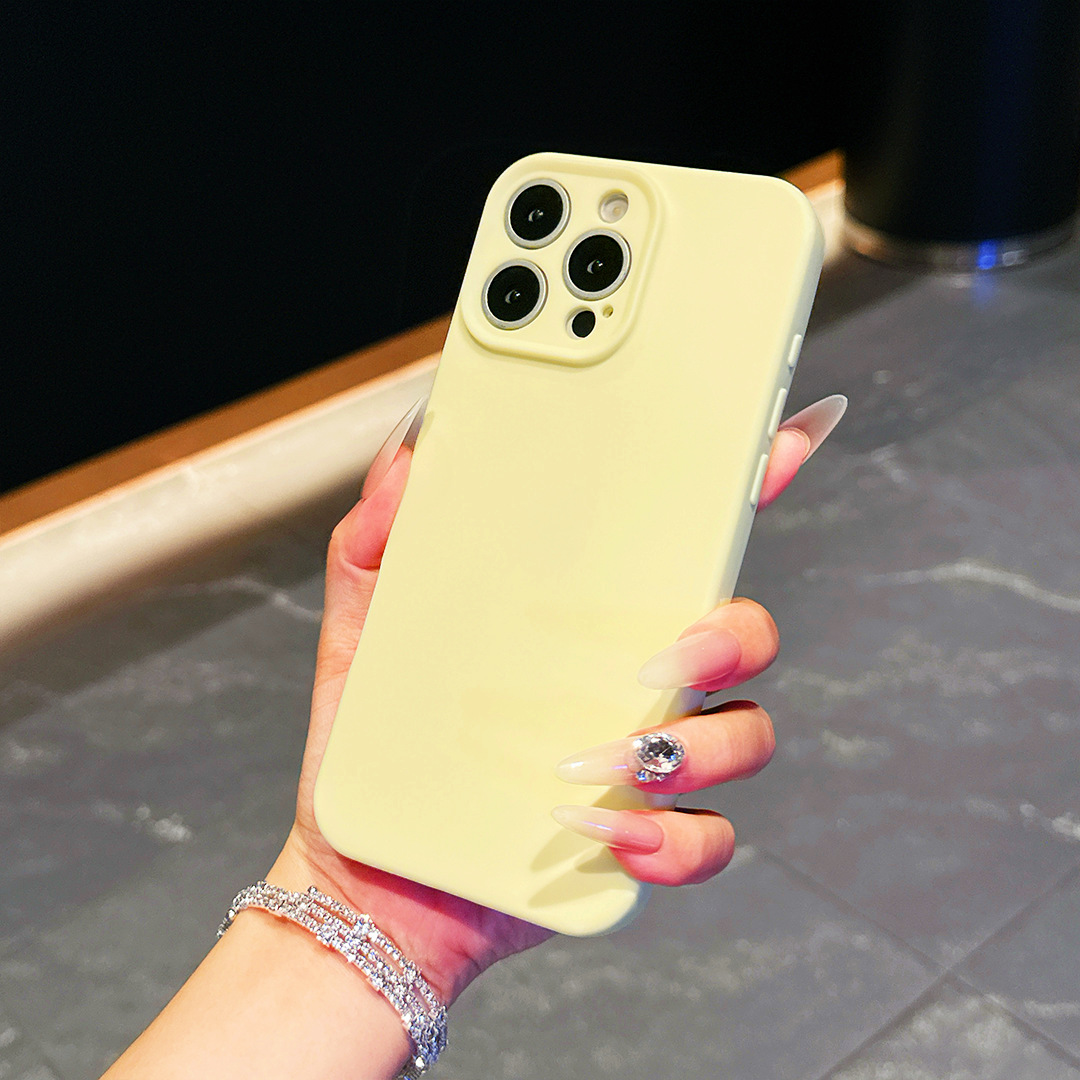 Casual and Suitable for Iphone15/14Promax Mobile Phone Case, Apple 13/12 Anti-Fall Simple Soft Case Protective Case