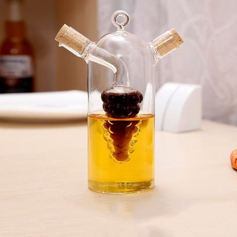 Botella de vino vinagre de salsa de soja botella de condimento vinagre de aceite de vidrio de doble propósito botella de aceite de cocina creativa botella de condimento sellado botella de vinagre de aceite image 6
