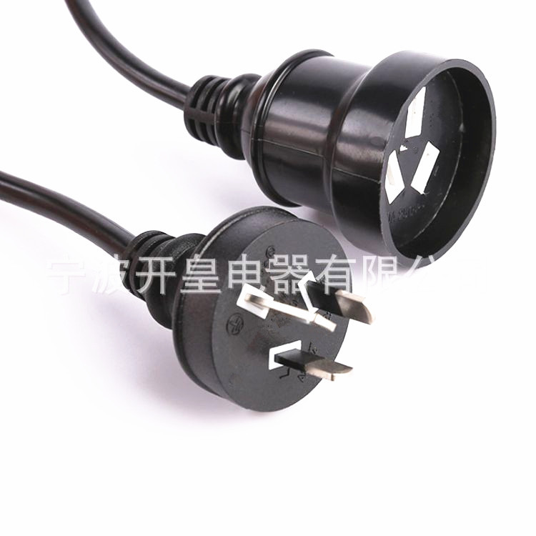 供应澳大利亚插头澳洲电源线澳规澳标带303开关直插式