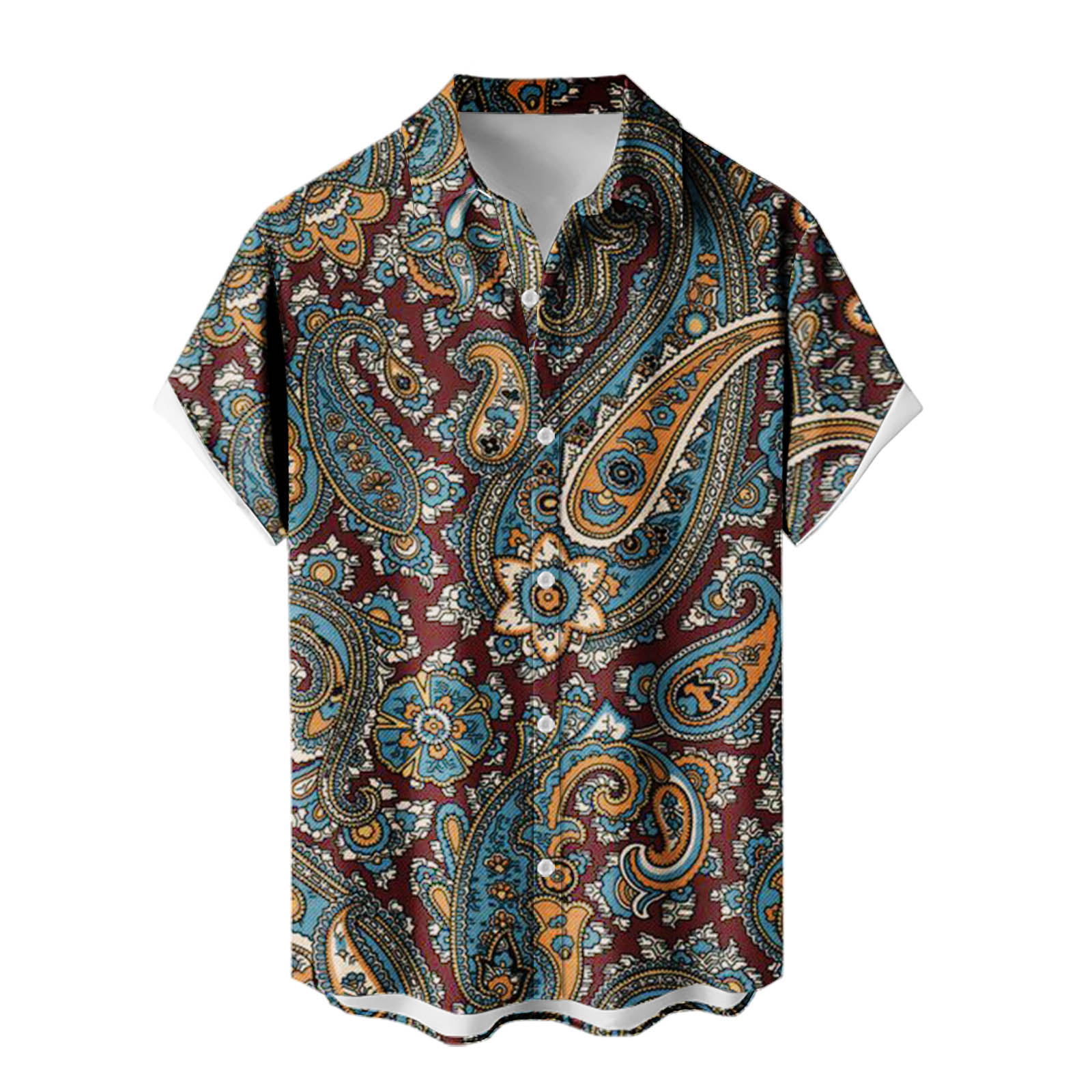 2024 venta caliente para hombres nueva camisa de manga corta Hawaii Holiday Series Camisa casual de todo fósforo con estampado 3D para hombres