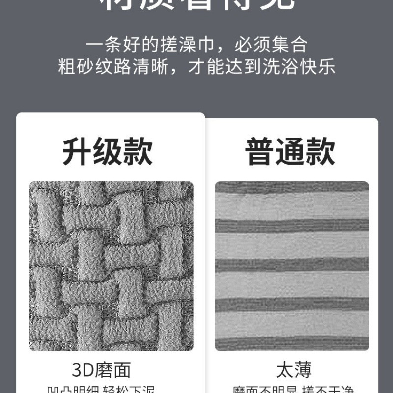 男性用バスタオル、粗い砂、泥、背中、家庭用大型手袋、両面バスタオル|undefined