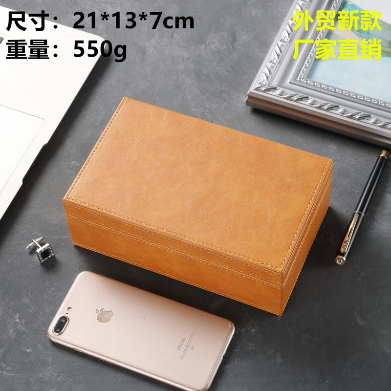 Nuevo Crazy Horse patrón de señal de teléfono móvil caja de protección de 7 pulgadas 8 pulgadas grande a prueba de radiación caja de Faraday RFID negro antirrobo