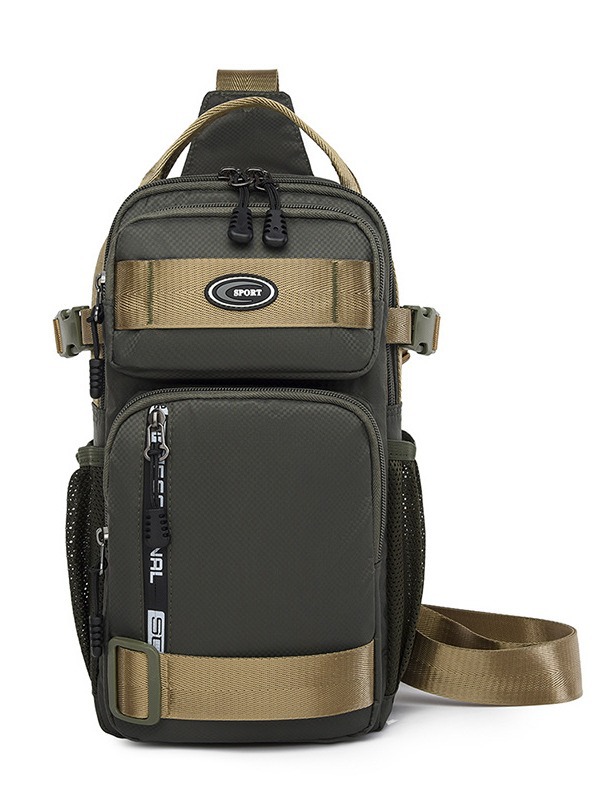 Large-Capacity Chest Bag Men's Bag Shoulder Bag Crossbody Bag Oxford Cloth Casual Men's Bag Backpack New Oxford Bag Simple