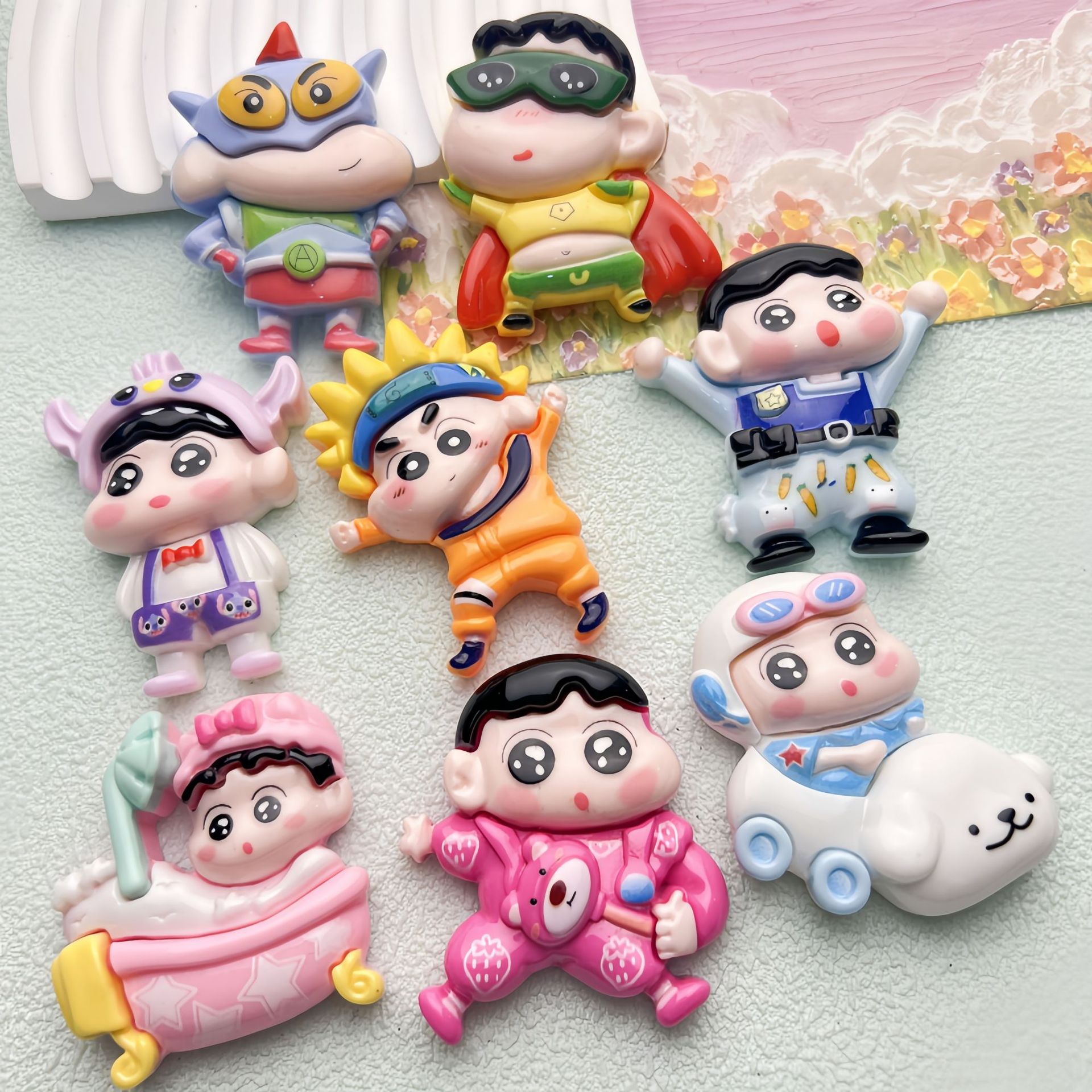 Large Bath Xiaoxin Resin Accessories diy Cream Glue Homemade Mobile Phone Case Keychain Refrigerator Sticker Hole Shoe Sticker