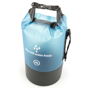 PVC transparent beach bag coated waterproof bag simple outdoor waterproof bag color matching waterproof bucket bag lightweight thin dry bag