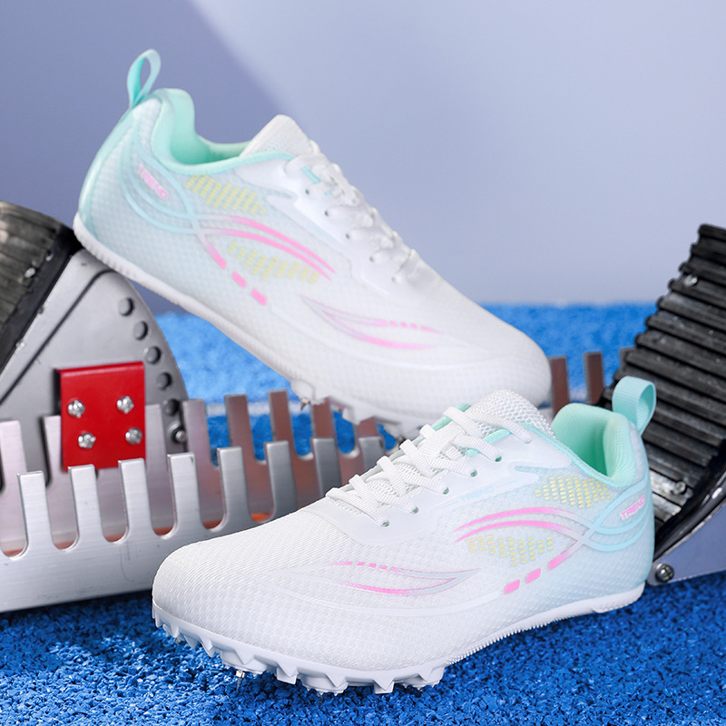Zapatillas de Atletismo con Clavos de 7 Clavos de Superfibra y Caucho Ligero para Carrera image 4