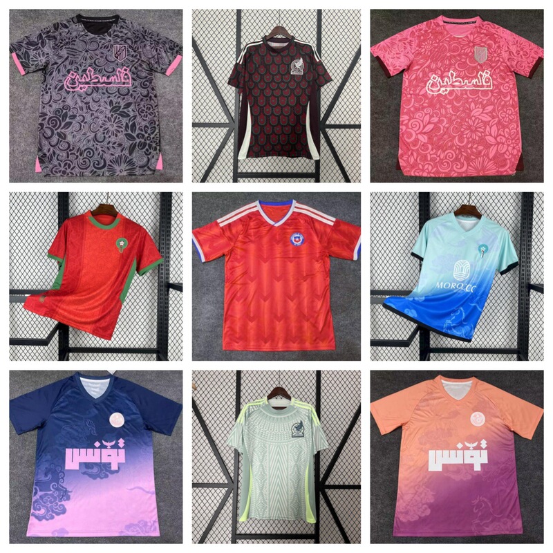 2526 Thai Version D National Team Palestine Tunisia Morocco Mexico Football Jersey Soccer Jersey