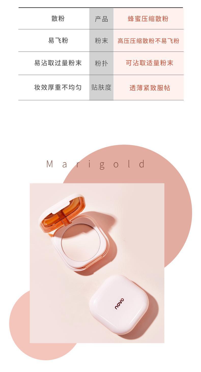 NOVO Satin Luxury Setting Powder Compact controls oil, sets makeup and brightens skin tone. Compact and portable touch-up Powder compact undefined