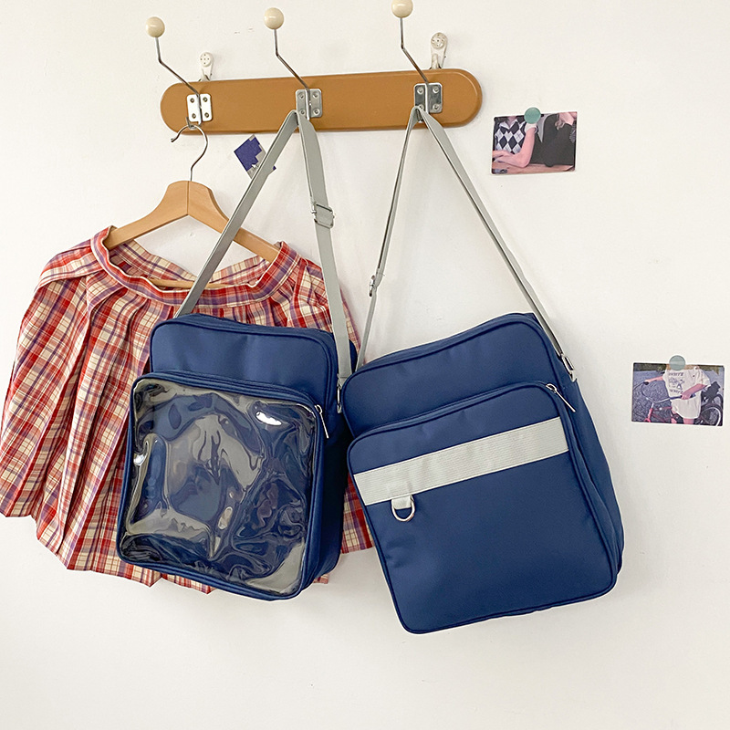 日本クロスボーダー学生スクールバッグクロスボディJKバッグ制服バッグクロスボーダー貿易日本人学生ソフトガール多用途クロスボディバッグ|undefined