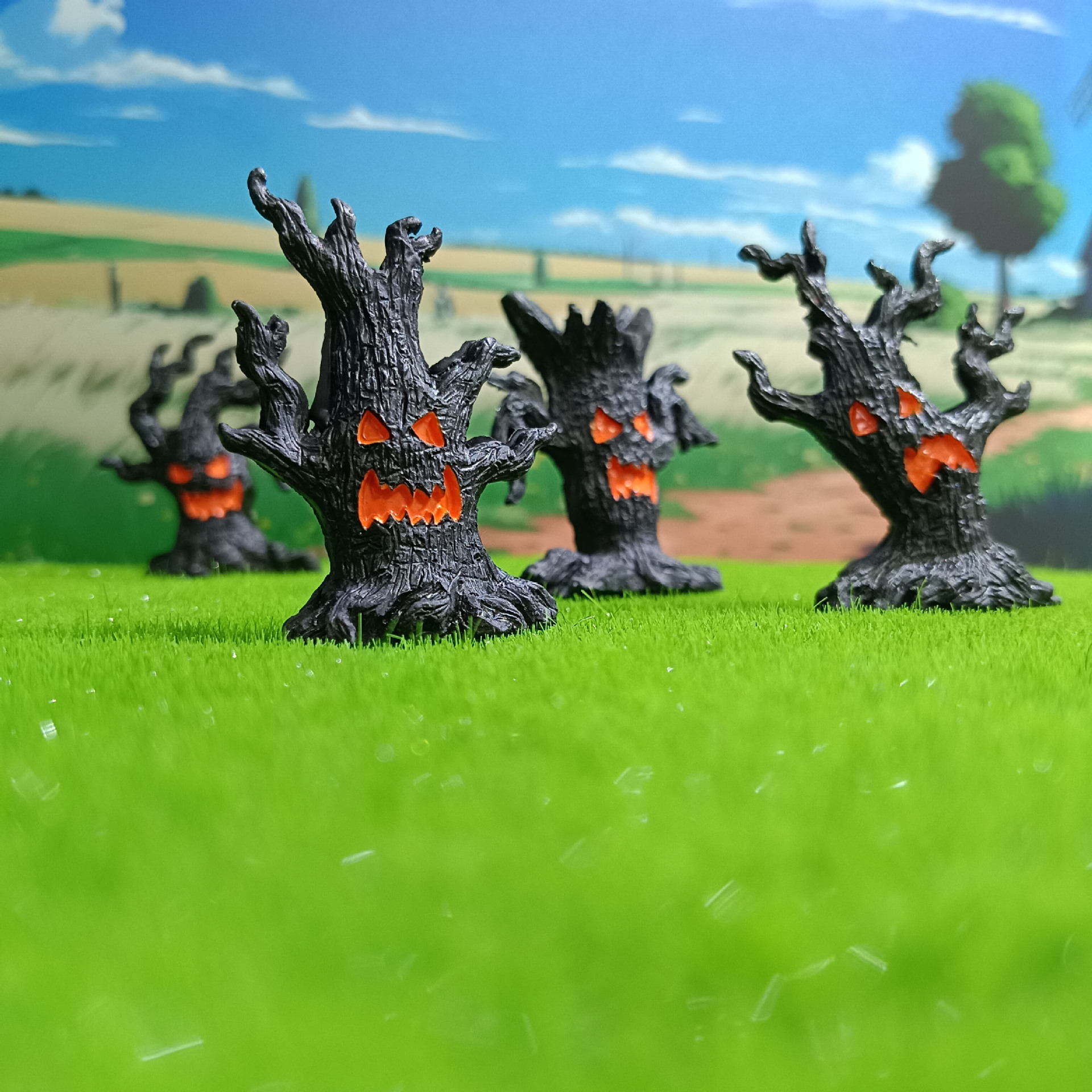 Comercio exterior transfronterizo Árbol de micropaisaje Árbol de hadas Decoración de resina mágica Escena de Halloween Accesorios de decoración Espíritu de árbol