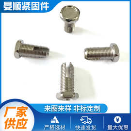 碳钢六角头螺栓外六角螺栓洗槽高强度防松防锈冷镦加工件非标定制